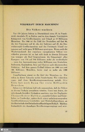Volkskraft Durch Maschinen?