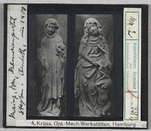 Mainz, Dom: Memorienpforte, Hl. Stephan und Hl. Elisabeth
