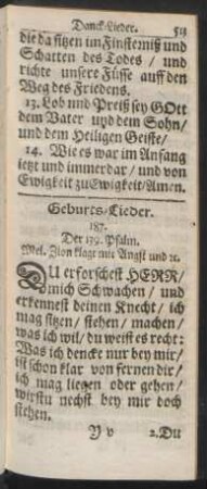 Geburts-Lieder.