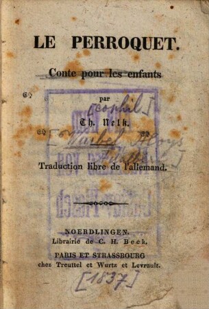 Le Perroquet : Conte pour les enfants
