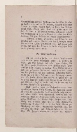 Die Völkerwanderung