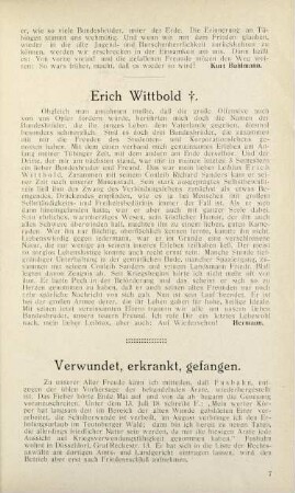 7, Verwundet, erkrankt, gefangen