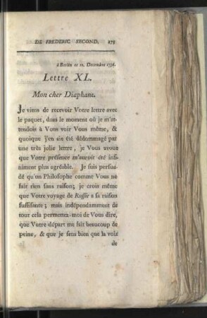 Lettre XL.