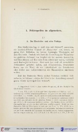 I. Fehlerquellen im allgemeinen