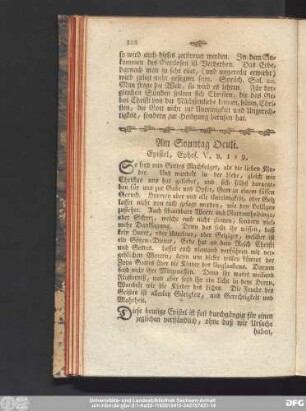 Am Sonntag Oculi. Epistel, Ephes. V. v. 1 - 9.