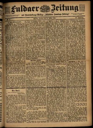 Ausgabe vom Freitag, den 17. März 1899.