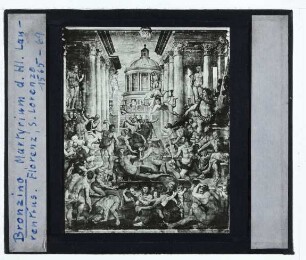 Bronzino, Martyrium des Hl. Laurentius (Fresko) (Florenz, S. Lorenzo)
