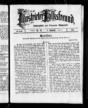 Illustrirter Volksfreund. 1885-1885
