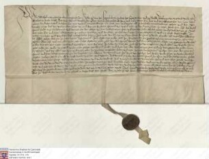 Landgraf Wilhelm [III.] von Hessen-Marburg belehnt seinen Erbmarschall und Rat Hermann [III.] Riedesel d. Ä. mit dem Marschall-Amt samt Zubehör, w...