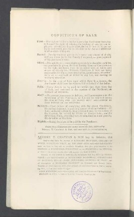 Conditions of sale