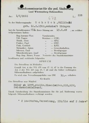 Schröck, Willibald