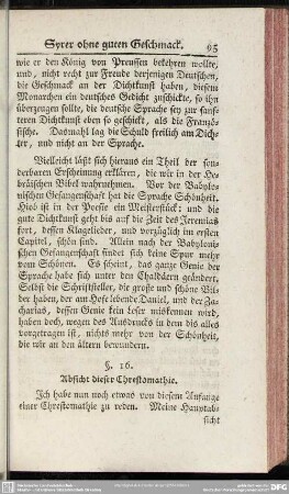 §. 16. Absicht dieser Chrestomathie