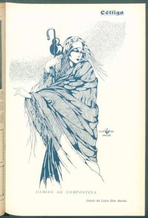 Camino de Compostela : Dibujo de Lolita Díaz Baliño