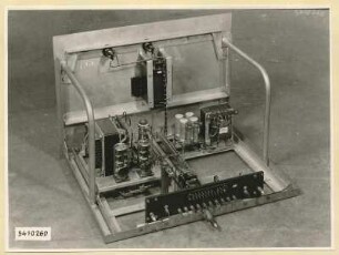 10 kW Fernsehsender Nr. 507, Schrank B13 Einschub Hilfsgleichrichter, Foto 1954