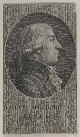 Bildnis des Gottfried August Bürger
