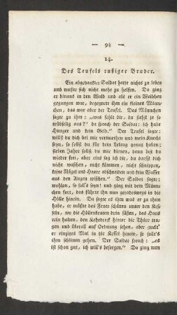14. Des Teufels rußiger Bruder.