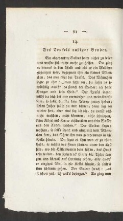 14. Des Teufels rußiger Bruder.