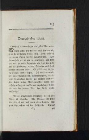 Dreyzehender Brief.