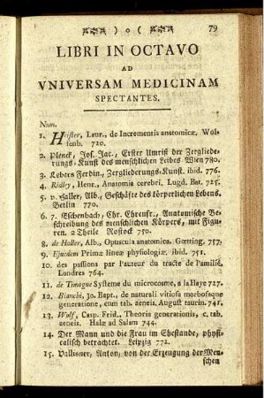 Libri In Octavo Ad Uniuersam Medicinam Spectantes.