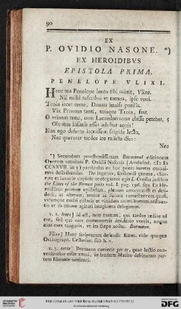 Ex P. Ovidio Nasone. Ex Heroidibvs