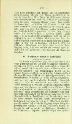 VI. Gesetzliches eheliches Güterrecht