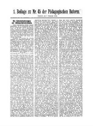 Die Gehaltsforderungen der Volksschullehrerinnen : 1. Beilage zu Nr. 45 der Pädagogischen Reform