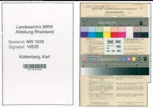 Entnazifizierung Karl Kottenberg , geb. 27.01.1904 (Ingenieur)