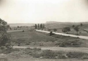 Harzvorland. Blick von der Straße Heimburg - Blankenburg nach Osten in Richtung Regenstein