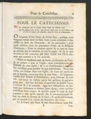Pour Le Catechisme