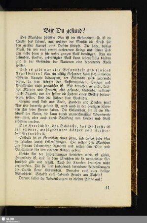 Bist Du gesund?