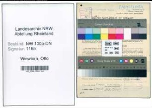 Entnazifizierung Otto Wiewiora , geb. 17.08.1897 (Kaufmann)
