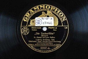 "Die Zauberflöte" : In diesen heil'gen Hallen / (Mozart)