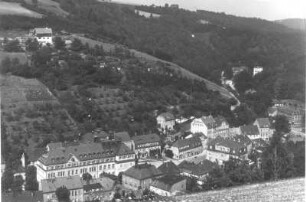 Glashütte. Stadtzentrum mit Uhrenmuseum