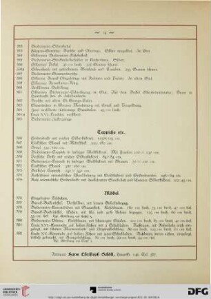 Teppiche etc. (Nr. 366-375)