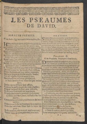 Les Pseaumes De David