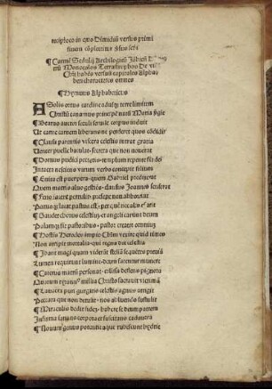 Hymnus Alphabeticus