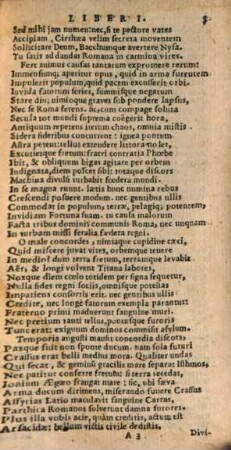 M. Annaei Lvcani Pharsalia, sive De Bello Civili Caesaris et Pompeii Lib. X