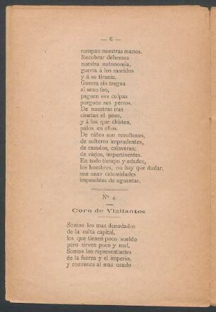 Coro de visitantes