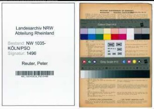 Entnazifizierung Peter Reuter , geb. 14.06.1912 ()