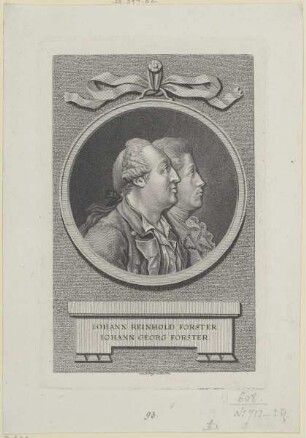 Gruppenbildnis des Iohann Reinhold Forster, des Iohann Georg Forster