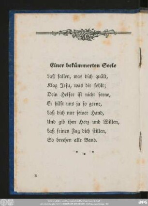 Einer bekümmerten Seele