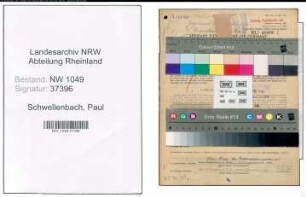 Entnazifizierung Paul Schwellenbach , geb. 16.02.1890 (Kaufmann)