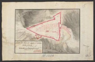 Plan du Fort de Notre Dame de la Gaude