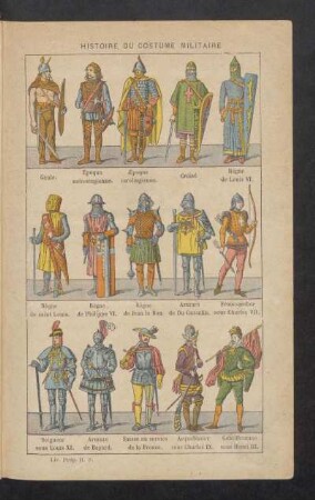 Histoire du costume militaire