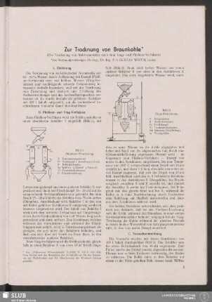 Zur Trocknung von Braunkohle