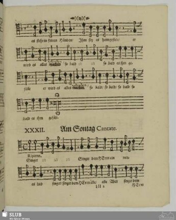 XXXII. Singet dem Herrn ein neues Lied
