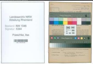 Entnazifizierung Ilse Poeschke , geb. 12.07.1912 ()