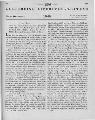 Jürgens, K. H.: Luther von seiner Geburt bis zum Ablaßstreite 1483-1517. Bd. 2-3. Leipzig: Brockhaus 1846