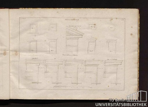 1ter Theil. Taf. 10. Thüren und Fenster.