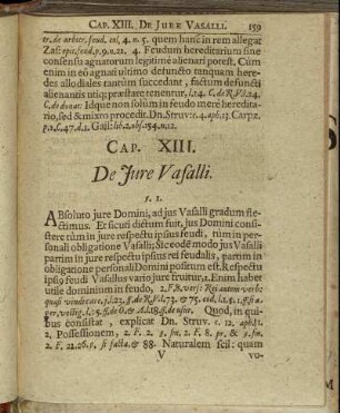 Cap. XIII. De Jure Vasalli.
